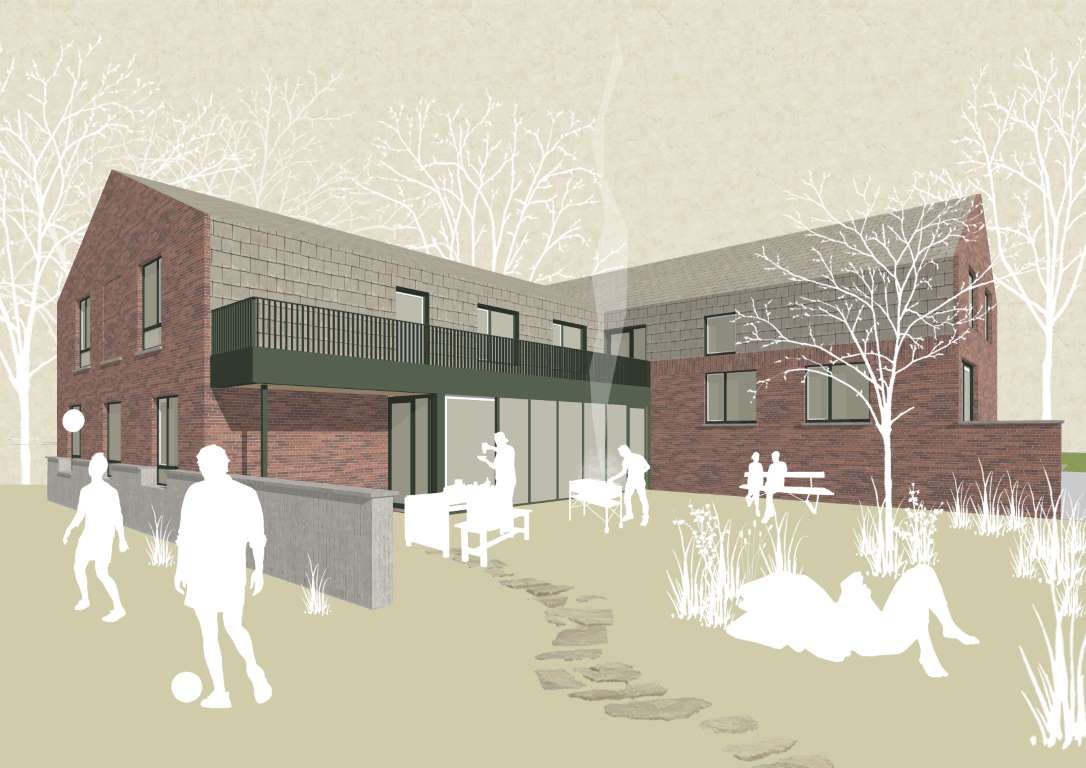 Achtergevel Thomashuis – landscape (Middel)